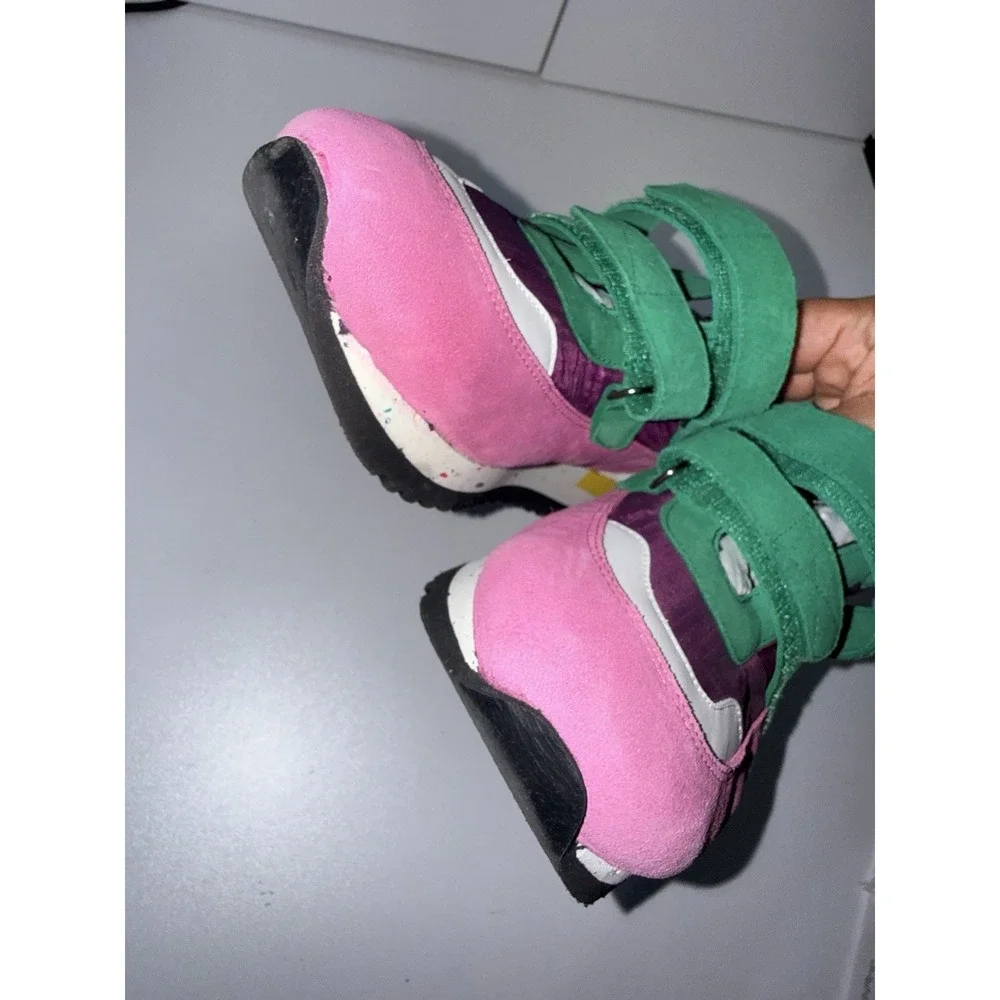 MAISON MANGOSTAN Hazelnut Pink Sneakers Sz 39 T‎